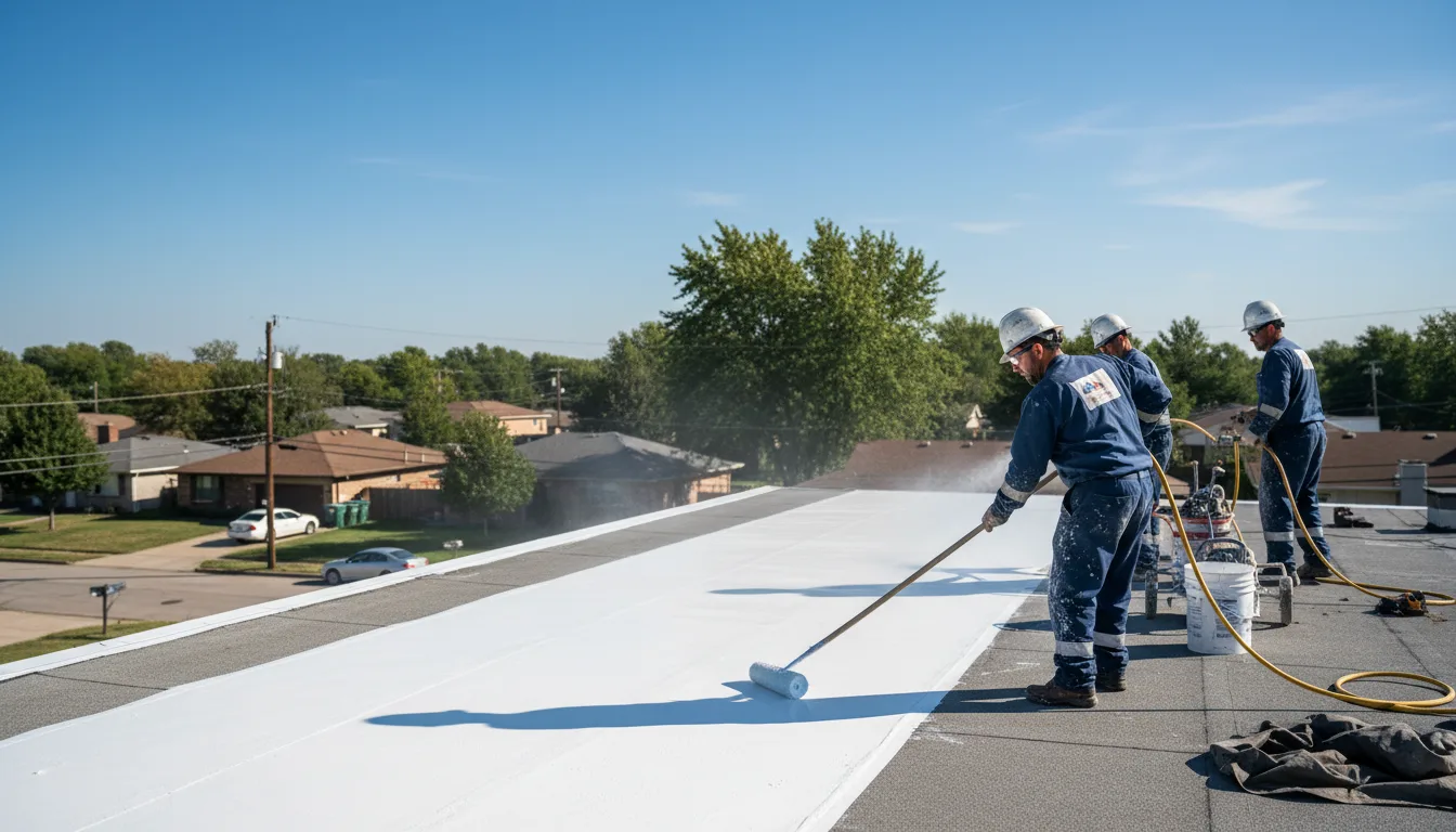 Commercial roof coating in Naperville, IL near me